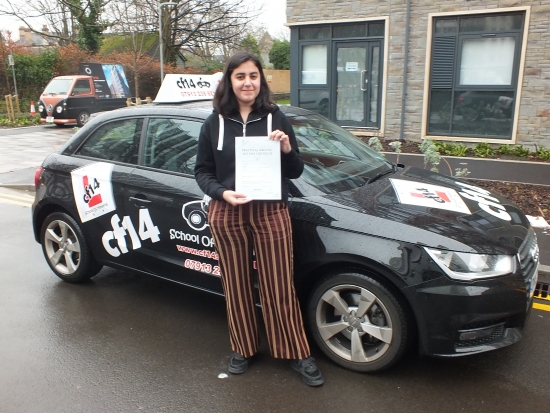 Fantastic! So very proud of you Yasmin. FIRST time pass and keeping it secret from your friends and family really helped. Good luck in Uni, Take Care Barry x