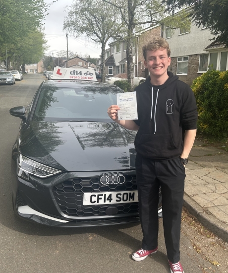 Many Congratulations To Gethin, Passing With Just 2 Driving Faults Today On His First Attempt At His Driving Test - Phew!😅<br />
Great Drive Today On A Tricky Route - Gethin Has Great Knowledge Of Roads Around The Test Centre Living Locally, But Even He Got Lost The He Ended Up On Llandeyrn Rd, Completeing The Double Roundabout, Before Returning Back To His Local Area At Gabalfa Roundabout &pound;&p