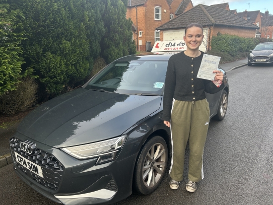 Congratulations Today, Go To Seren, Passing On Her First Attempt With Just 2 Days Before Returning To Uni - Phew! 🥳Well Done Seren, All That Nagging And Pushing You Has Paid Off Today - Time To Persuade Your Dad To Share The Drive Back To Manchester (Now You Have A Full Driving Licence) 🪪*** 🚘 Congratulations Again From All Of Us Here At cf14 School Of Motoring 🚘 ***