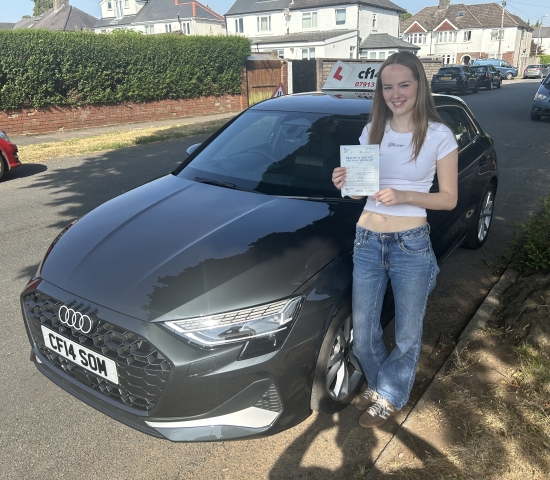 *** WOW *** WOW *** WOW **** It´s That Time Again, A First Time Pass With ZERO Driving Faults!That´s Some Effort Olivia, Enjoy The Summer Holidays And Look Forward To A Full Driving Licence Landing In The Post Next Week!Fab Student, Brilliant Driver - Drive Carefully & *** 🚘 Congratulations Again From All Of Us Here At cf14 School Of Motoring 🚘 ***