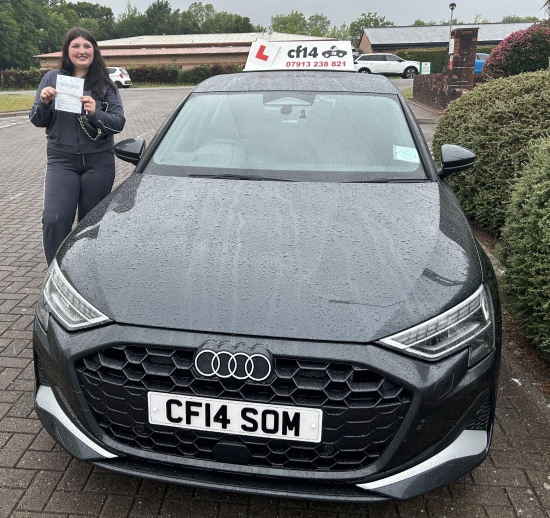 Congratulations To Lexie, Passing Yesterday With Just A Handful Of Driving Faults - The Start Of British Summer Time, - Naturally In The Rain Of Cardiff 😅A Slow Drive Over Caerphilly Mountain - Believe Me, I Watched The Video Back, - But Good Enough And Safely Enough to PASS! Well Done Lexie - *** 🚘Congratulations Again, From All Of Us At cf14 School Of Motoring 🚘 *** S