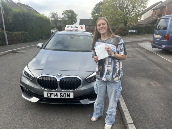 Many Congratulations To Amy - Passing Her Driving Test On Her First Attempt With Just 2 Driving Faults - 👏👏👏A Great Family Of Drivers - Now To Master The HandBrake On Her Parents Car! £*** 🚘 Congratulations Again, Best Wishes From All Of Us Here At cf14 School Of Motoring 🚘 ****