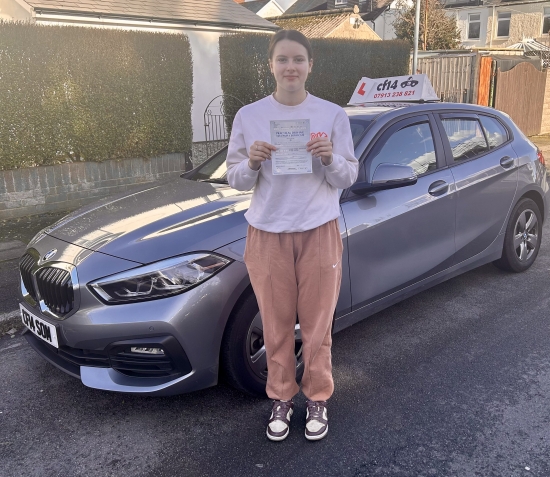 Many Congratulations To Poppy, Passing With Just 3 Driving Faults, On A Quite Difficult Test Route, Involving Some Very Narrow Lanes - & An Articulated Lorry 🚛 (Not A Great Combination) Poppy Kept Cool Calm And Collected, Got Back To The Test Centre, Fearing The Worst But A Very Happy Young Lady When Told She Had PASSED! 👏👏👏Fab Student, Great Driver -  *** Drive Safely & Co