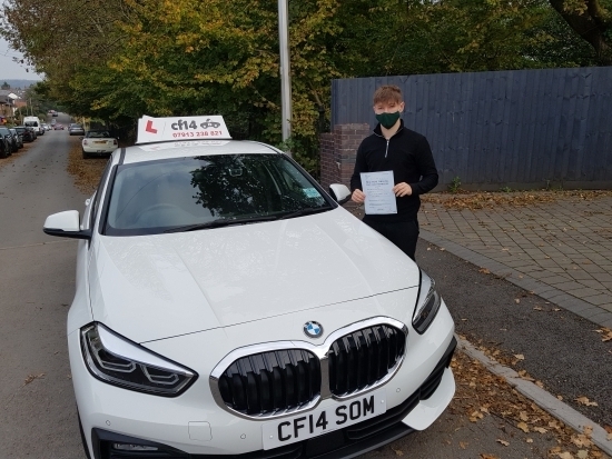 Huge Congratulations To Mathew, Passing First Time In The New Training Car!<br />
Fantastic Student, Great Driver Just 2 DF´s And A Shiny Pink Driving Licence Will Be With You Any Day In The Post.<br />
So When I Taught Your Brother, Your Mum Was So Impressed With The Audi A1, She Went Out And Bought One! The Big Question Mathew, Can You Pursuade Your Mum To Upgrade To The BMW?<br />
I Know You Enjoyed Dri
