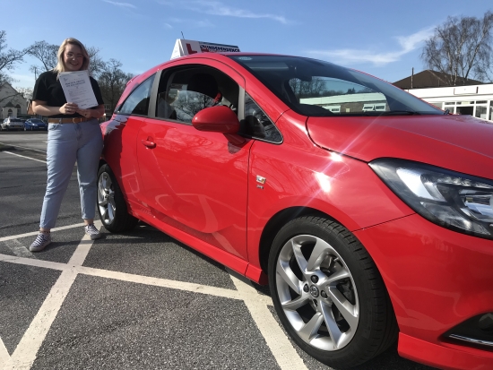 Congratulations Shannon passed 20/03/2019