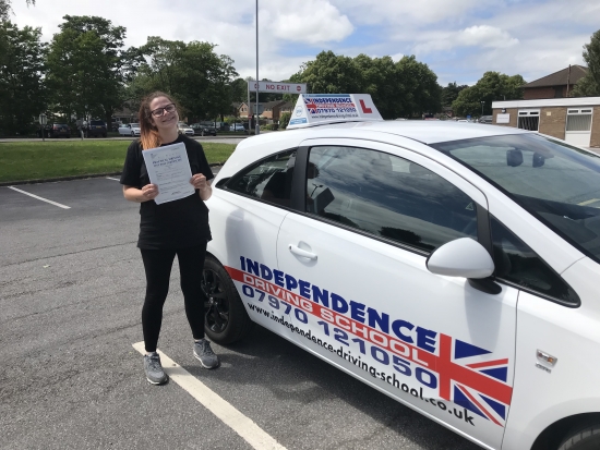 Well done Ellie passed 18062018