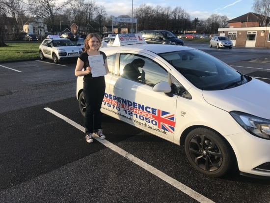 Congratulations Vicky passed 19/12/2018