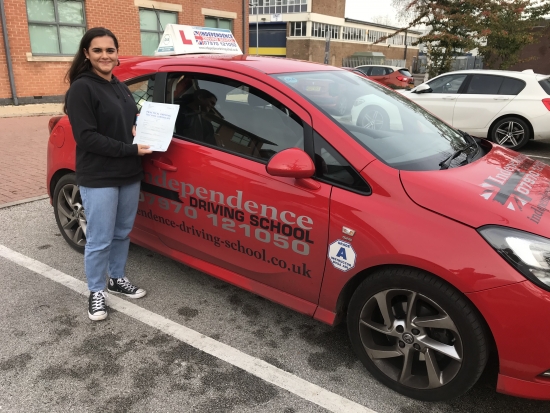 Well done Mya passed 19/11/2019 at Chilwell test centre