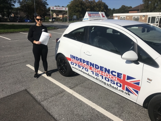Congratulations Rose, passed 25/09/2018