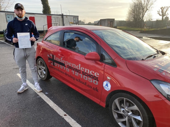 Congratulations Harry from Ilkeston.  <br />
Passed 08/12/2020 at Watnall test centre.
