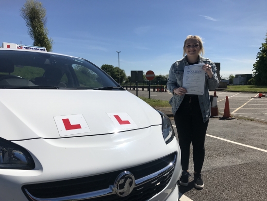 Well done Ellie passed at Watnall test centre 14052018