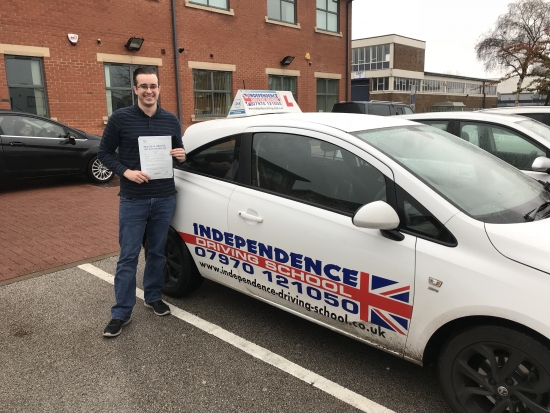 Congratulations Craig passed 05/12/2018 at Chilwell test centre