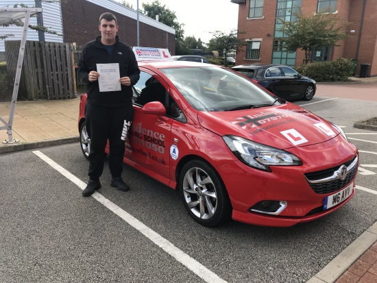 Well done Ryan passed 04/09/2019 at Chilwell test centre