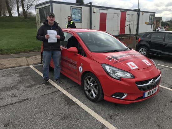 Well done Michael passed 26/02/2020 at Watnall test centre