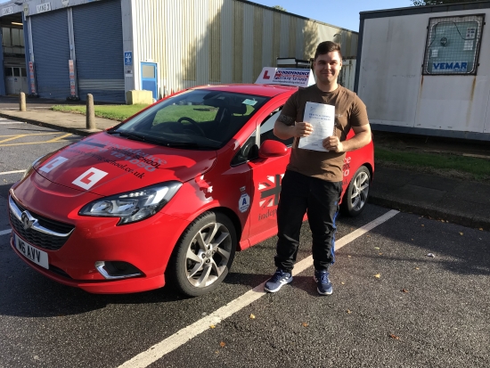 Well done Chris passed at Watnall test centre