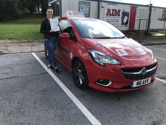 Well done Courtney passed 13/08/2019