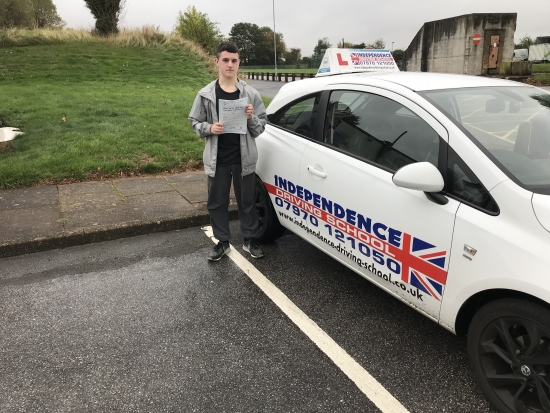 Congratulations Chris passed at Watnall test centre 15/10/2018