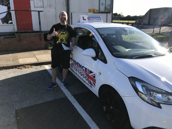 Congratulations Lee passed 22/10/2018