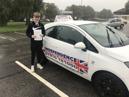 Well done Jamie passed 20/09/2018