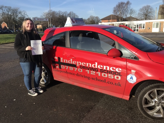 Well done Chloe. Passed 21/01/2020