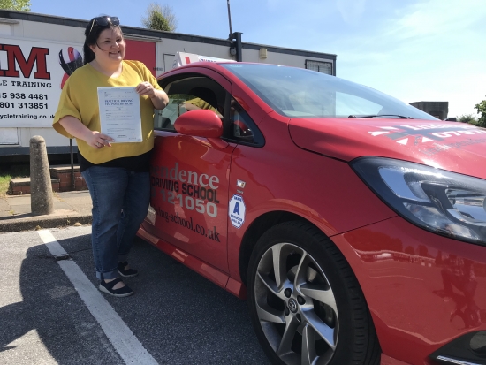 Well done Rachel passed 14/05/19 at Watnall test centre