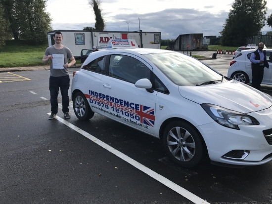 Congratulations David passed 08092017