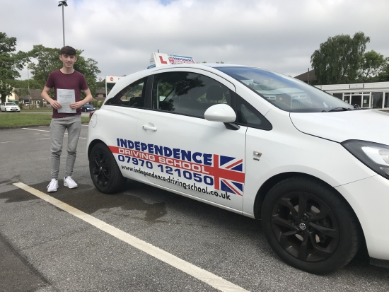 Congratulations Sean passed first time at Watnall test centre 23/05/2018