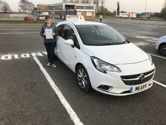 Congratulations Katy passed at Watnall 05122016