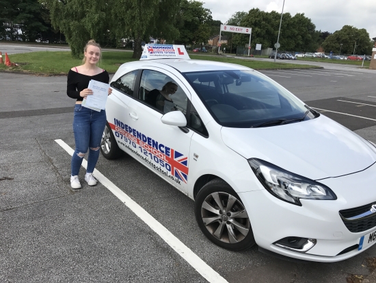 Congratulations Emma passed at Watnall 05072017