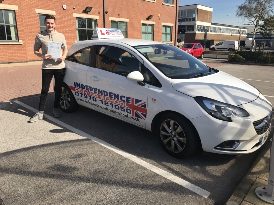 Congratulations Joe passed first time at Chilwell 03042017