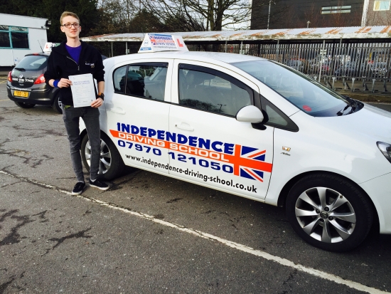 Congratulations Aaron passed at Beeston 02022015