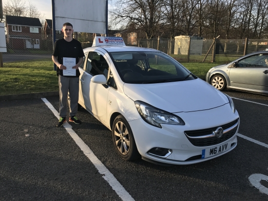 Well done Aiden passed 14122016