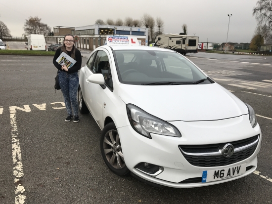 Congratulations Amber <br />
<br />
Passed at Watnall 22112016