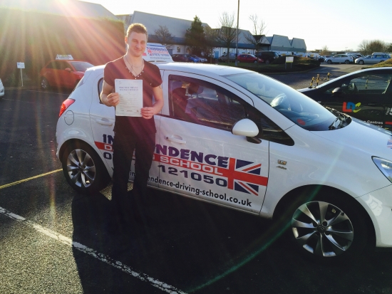 Congratulations Andy passed at Beeston 19122014