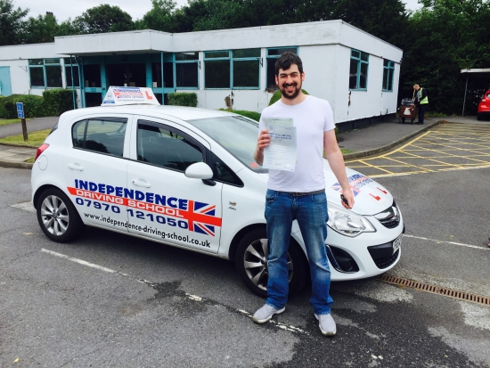 Congratulations Andy passed 27072015 at Beeston test centre with zero faults