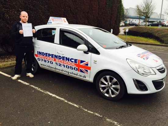 Congratulations Anthony passed at Beeston test centre 10022015 with 3 driver faults
