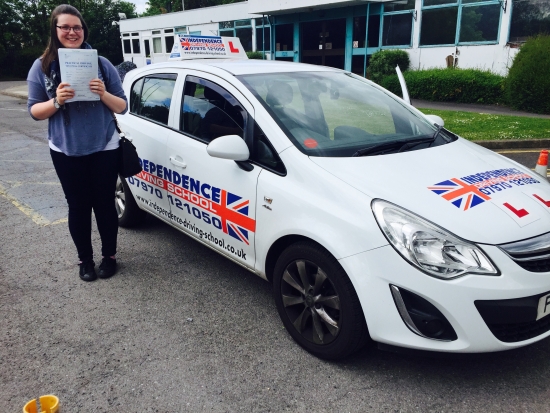 Congratulations Beth passed at Beeston test centre 22052015