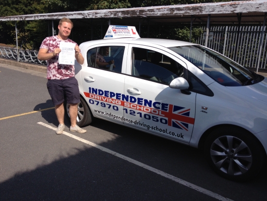 Congratulations Charlie passed at Beeston TC 11092014