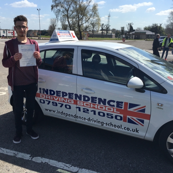 Congratulations Charlie passed 19042016 at Watnall test centre