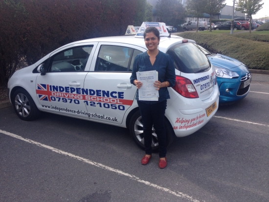 Congratulations Charmalee passed at Beeston test centre 05092014