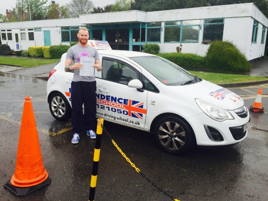 Congratulations Dan passed at Beeston 07052015