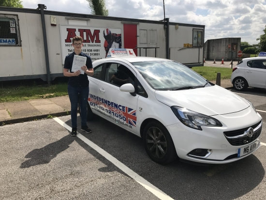 Congratulations Daniel Forman <br />
<br />
Passed at Watnall test centre 01062017