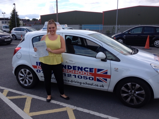 Congratulations Danielle passed 14082014 with 6 faults at Sutton-in-Ashfield