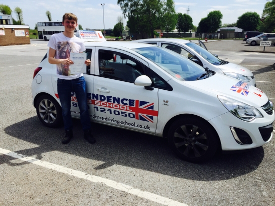 Congratulations Edward passed at Watnall test centre 21052015