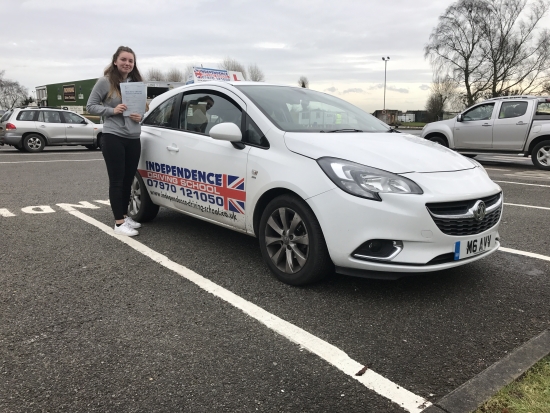 Congratulations Elizabeth passed at Watnall test centre<br />
<br />
16022017