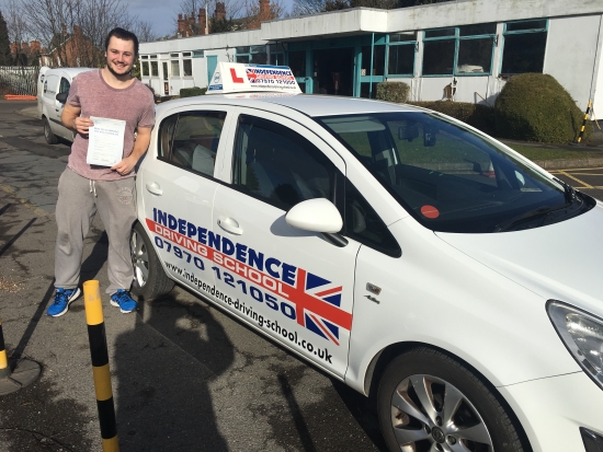 Congratulations Elliott passed 19022016 at Beeston test centre