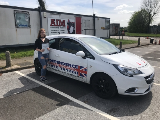 Well done Freya passed at Watnall test centre <br />
03052018