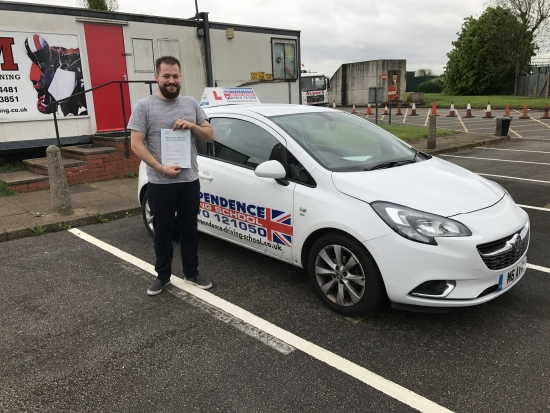 Congratulations Garry passed at Watnall 16052017