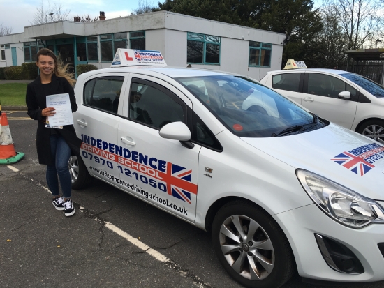 Congratulations Georgina passed 31122015 at Beeston test centre