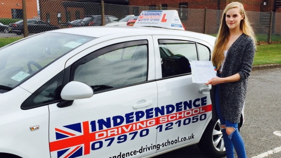 Congratulations Harriet passed at watnall test centre 17072015 with only 1 fault